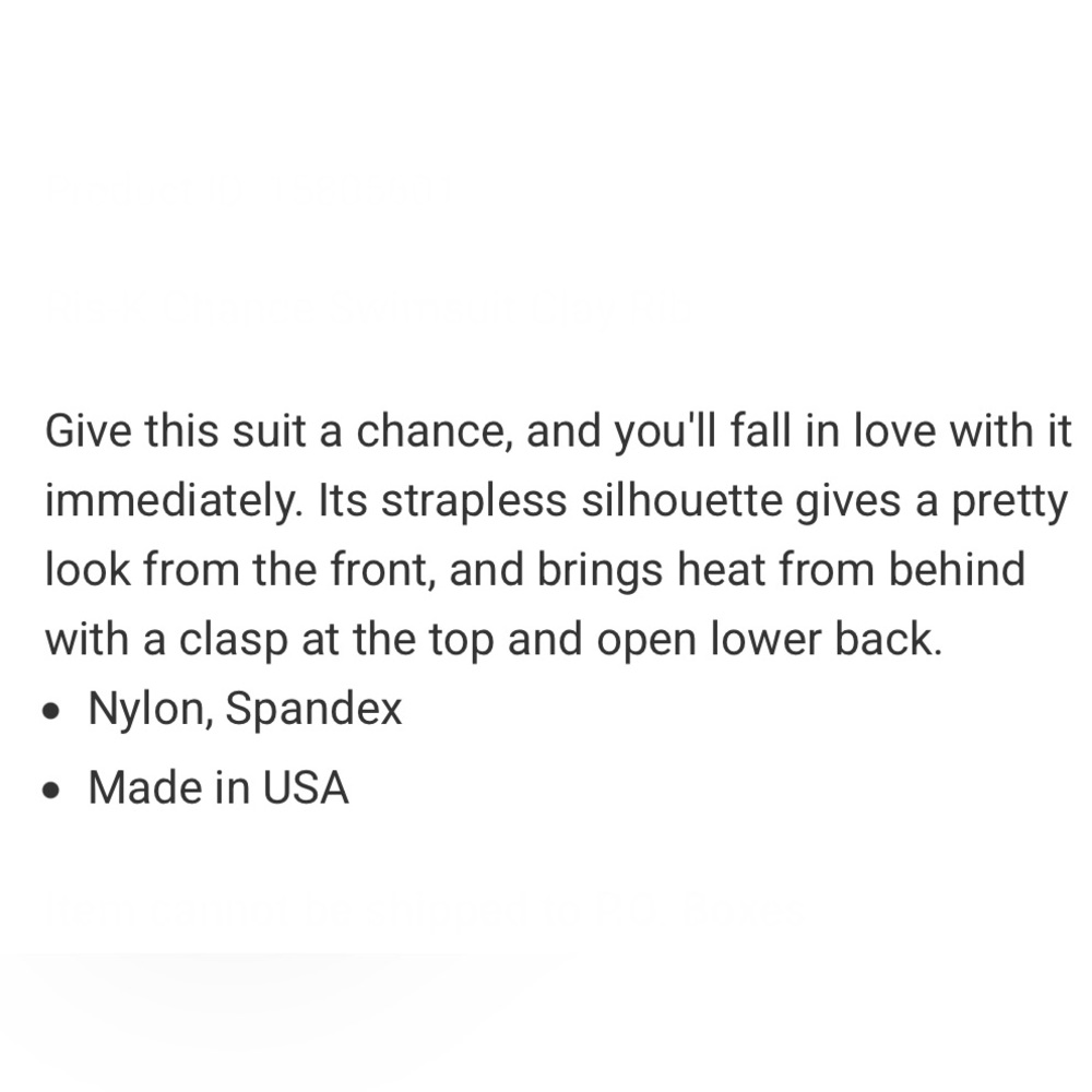 NWT Ris-K by Dippin Daisys Brown Ribbed Strapless One Piece Bandeau Swimsuit S - Picture 14 of 14